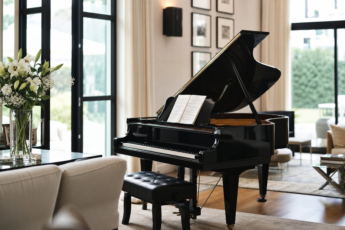 Réalisation de piano à queue signée Pianolys
